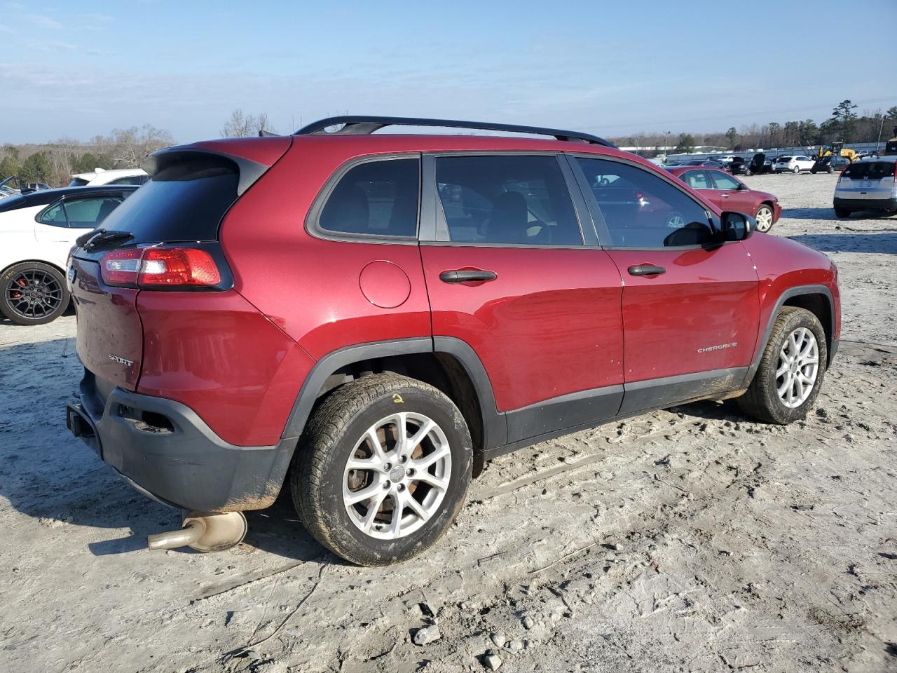 2017 Jeep Grand Cherokee VIN 1C4PJLAS7HW650031 Copart auction photo, rear end / undercarriage damage thumbnail 3
