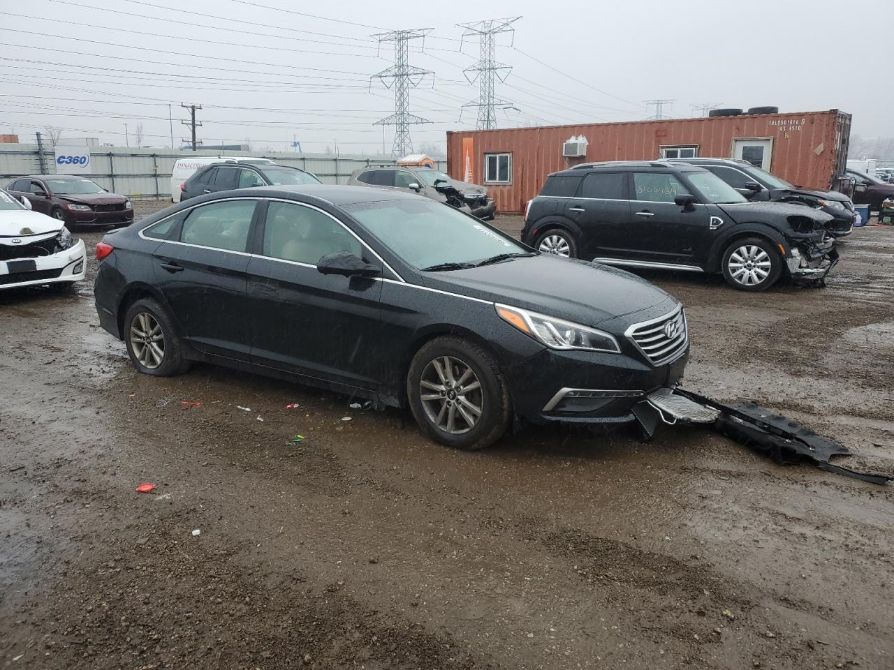 2015 Hyundai Sonata VIN 5NPE24AFXFH120961 Copart auction photo, front end damage thumbnail 4