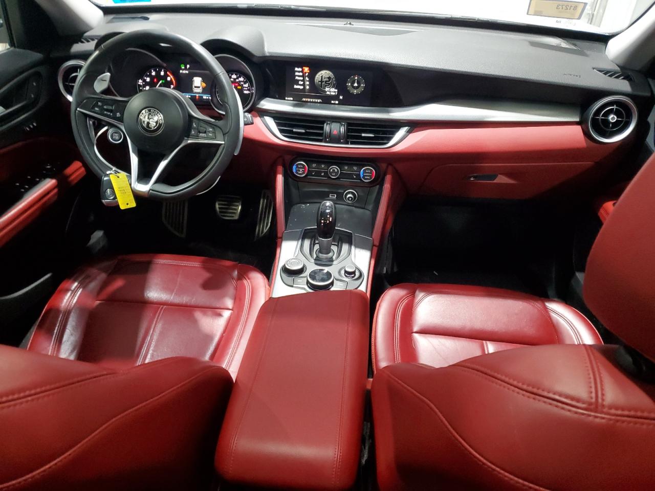 2019 Alfa Romeo Stelvio VIN ZASPAKAN9K7C49903 Copart auction photo, front end / side damage thumbnail 8