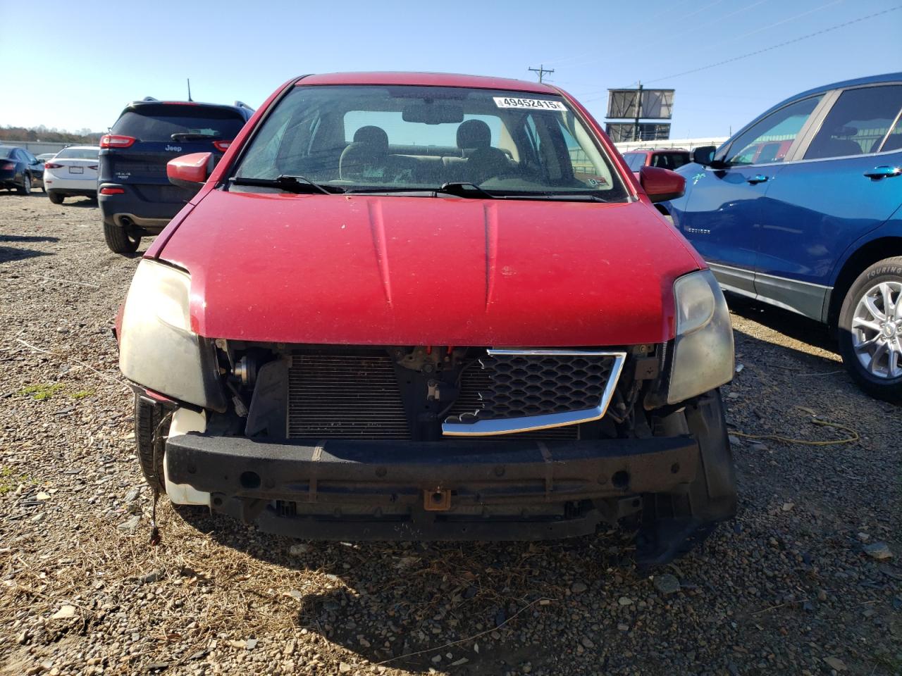 2012 Nissan Sentra VIN 3N1AB6AP7CL646191 Copart auction photo, front end / rear end damage thumbnail 5