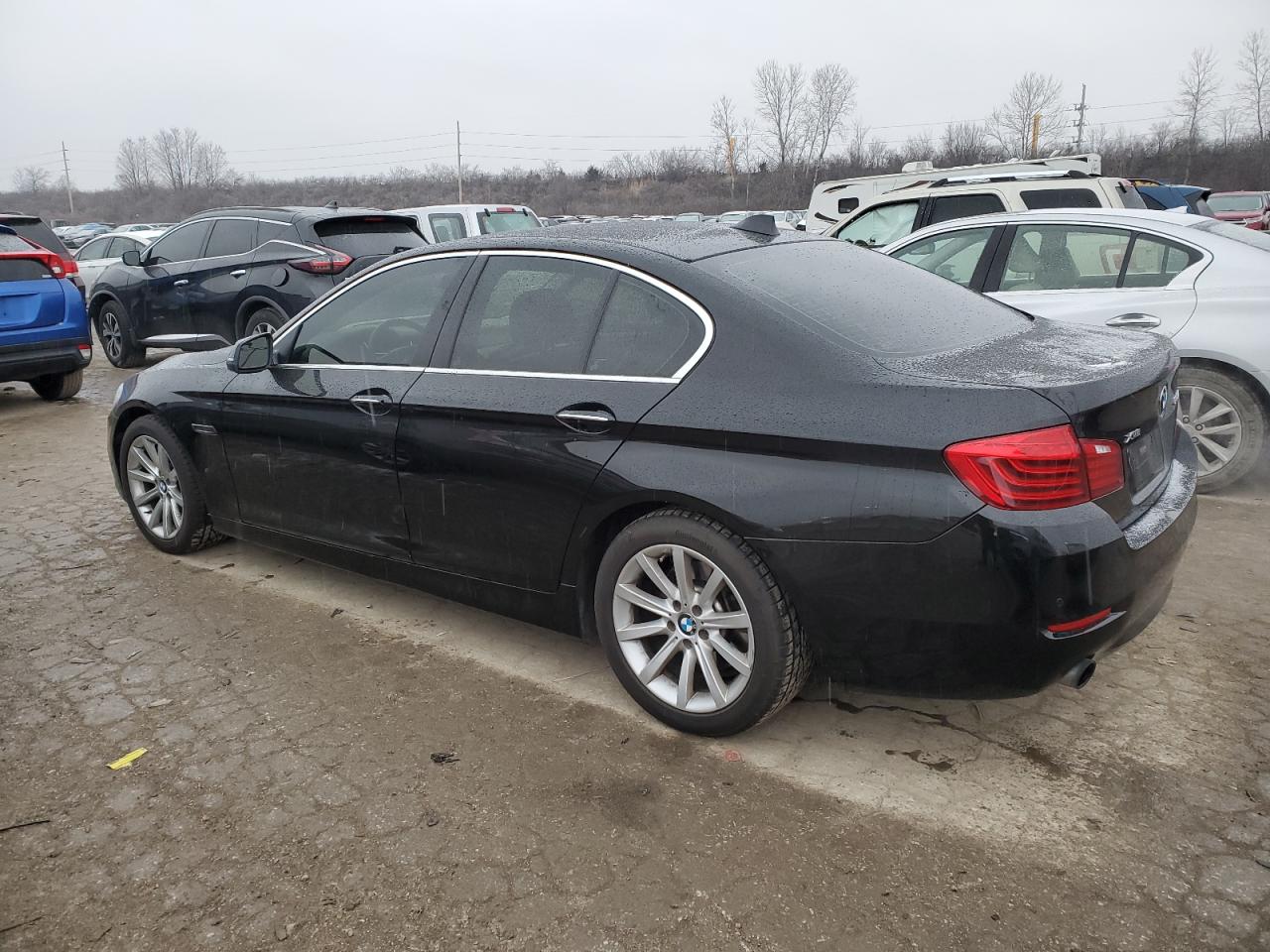 2014 BMW 5er VIN WBA5B3C56ED530611 Copart auction photo, hail damage thumbnail 2
