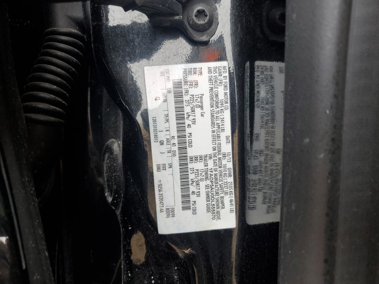 2013 Ford C-MAX VIN 1FADP5AU0DL555570 Copart auction photo, all over / mechanical damage thumbnail 15