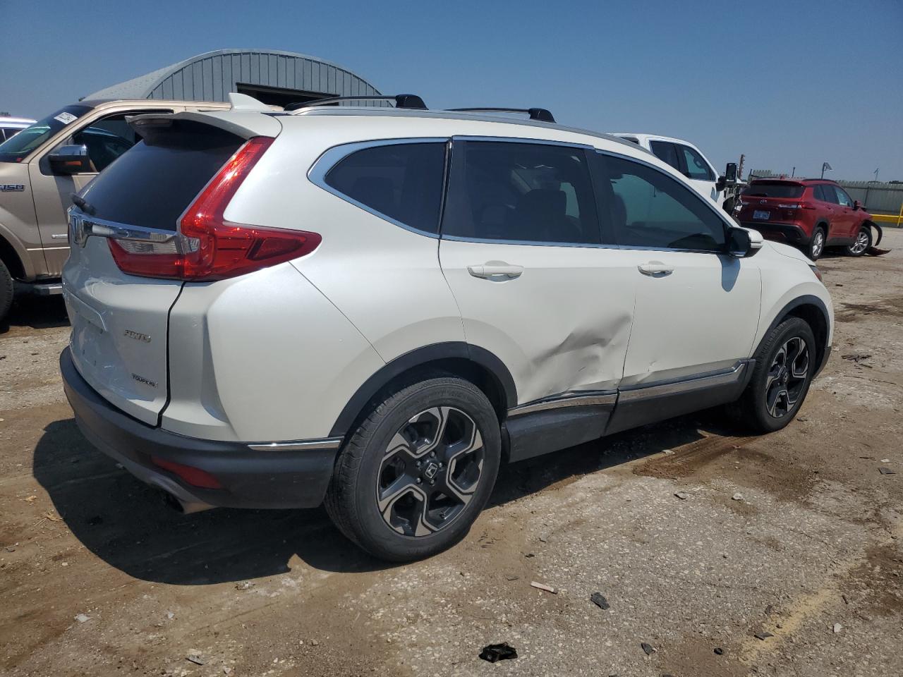2017 Honda CR-V VIN 2HKRW2H98HH656059 Copart auction photo, side damage thumbnail 3