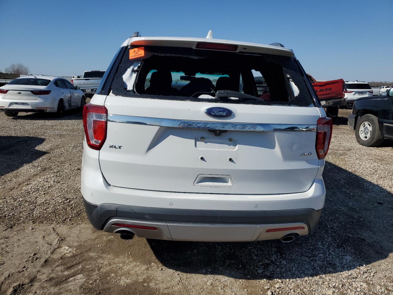 2017 Ford Explorer VIN 1FM5K8D86HGA98559 Copart auction photo, rear end / front end damage thumbnail 6