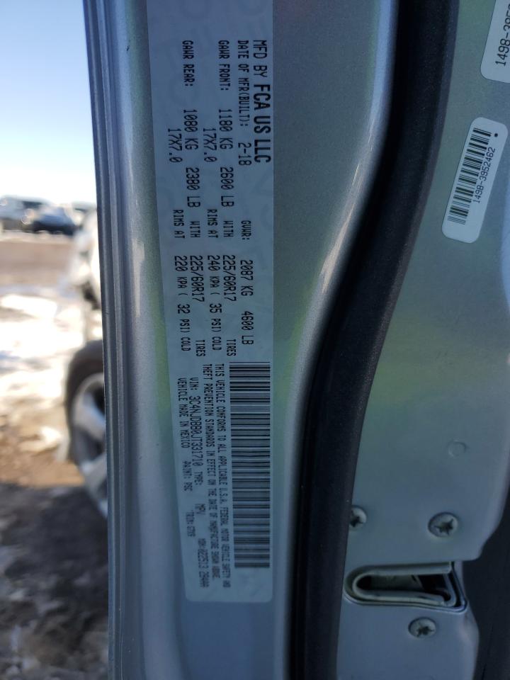 2018 Jeep Compass VIN 3C4NJDBB0JT331710 Copart auction photo, front end damage thumbnail 15