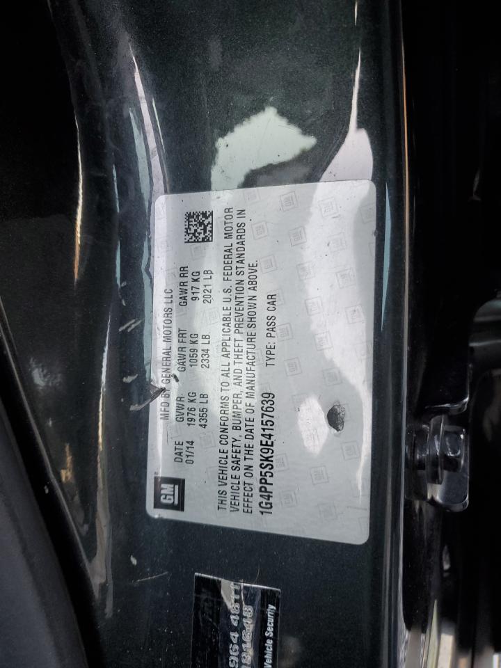 2014 Buick Verano VIN 1G4PP5SK9E4157639 Copart auction photo, front end / side damage thumbnail 13