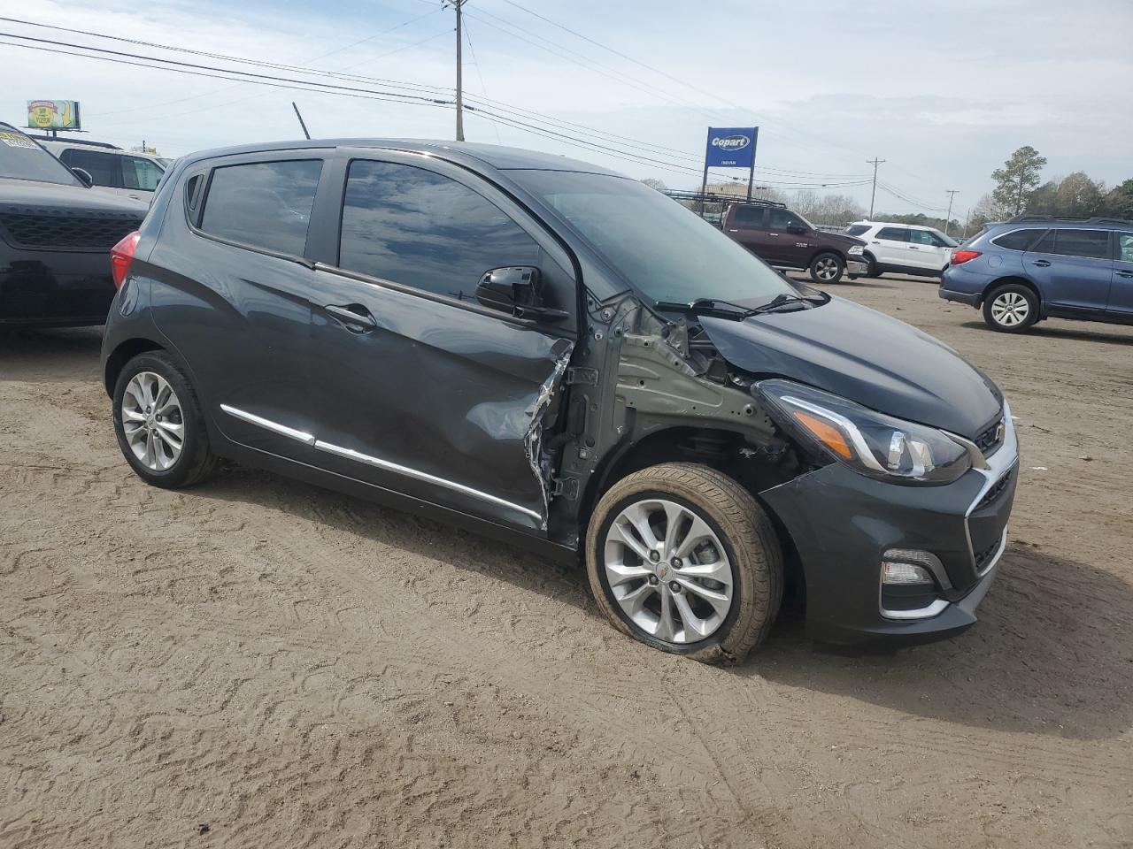 2020 Chevrolet Spark VIN KL8CD6SA7LC478227 Copart auction photo, side / front end damage thumbnail 4