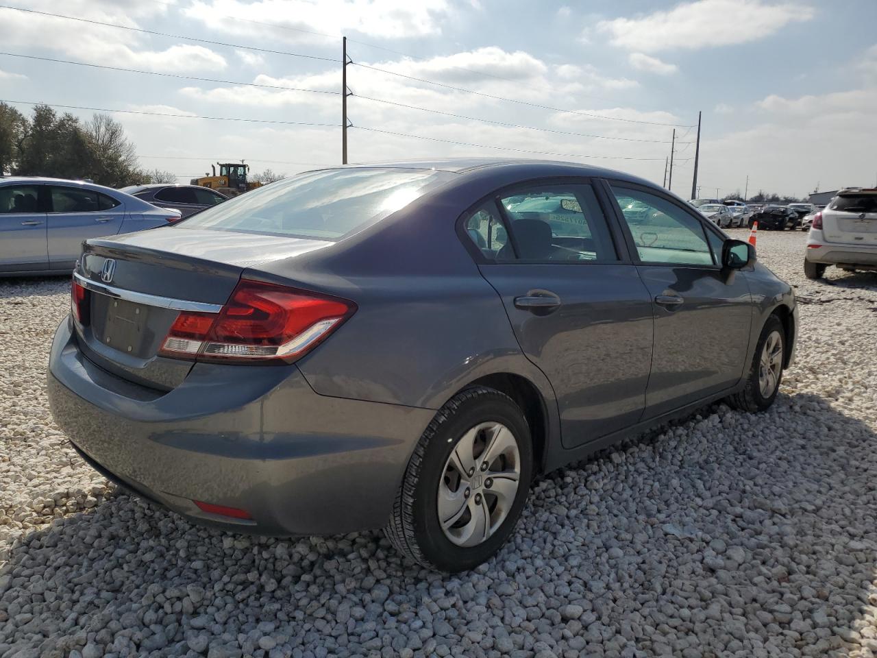 2013 Honda Civic VIN 19XFB2F57DE023016 Copart auction photo, side / minor dent/scratches damage thumbnail 3