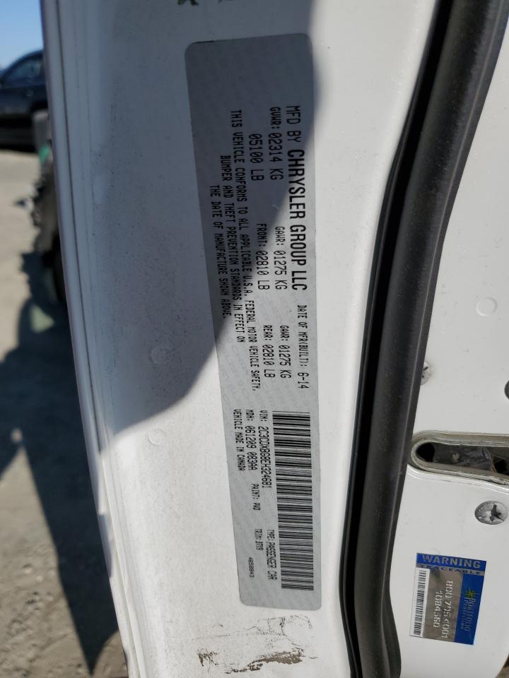 2014 Dodge Charger VIN 2C3CDXBG8EH324681 Copart auction photo, front end damage thumbnail 12