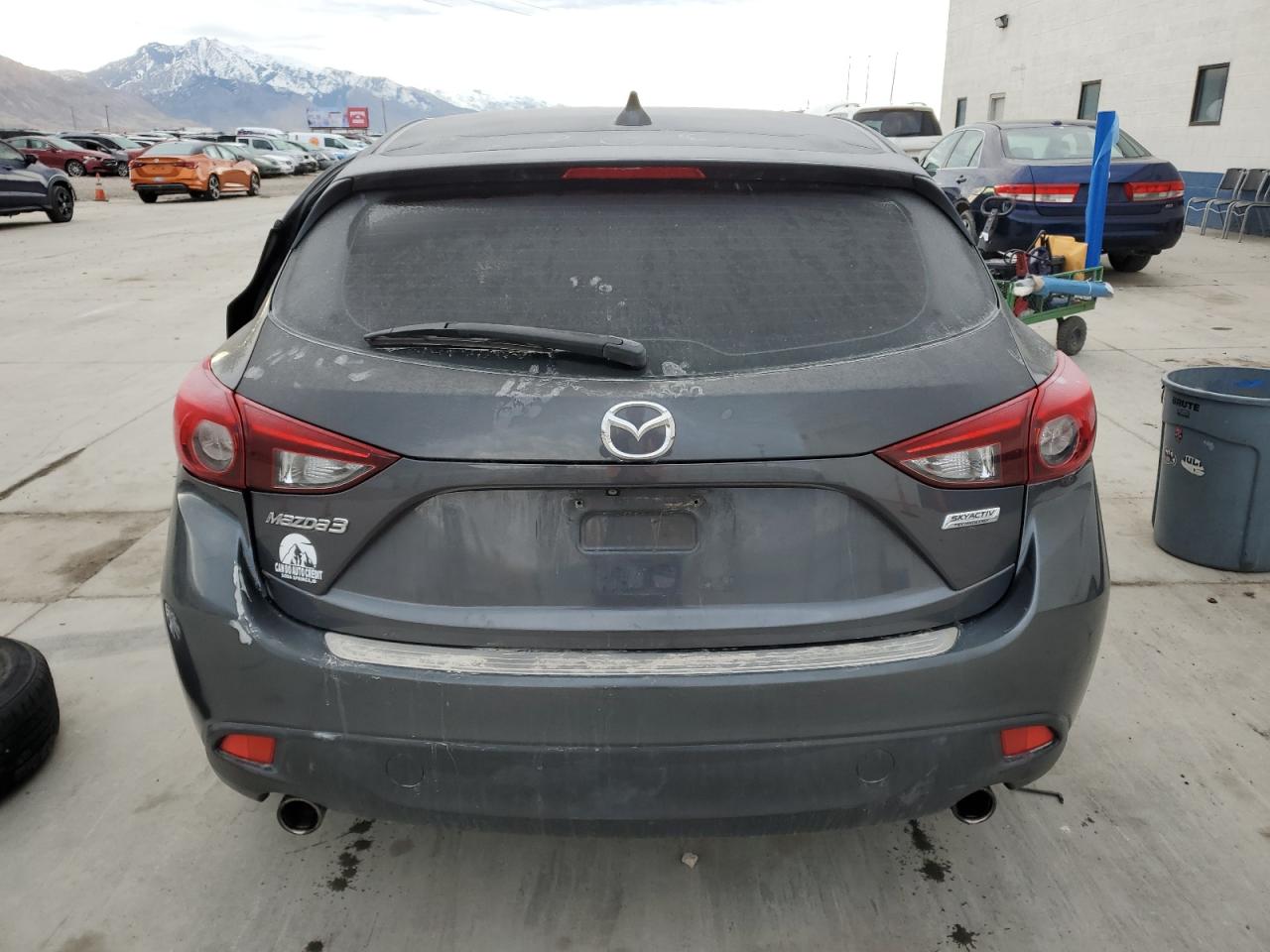 2014 Mazda 3 VIN JM1BM1L76E1192652 Copart auction photo, side / all over damage thumbnail 6