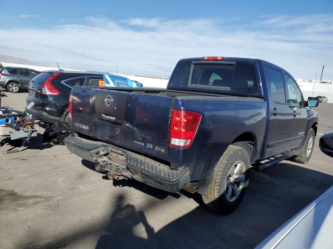 2011 Nissan Titan VIN 1N6BA0EJ5BN309733 Copart auction photo, rear end / front end damage thumbnail 3