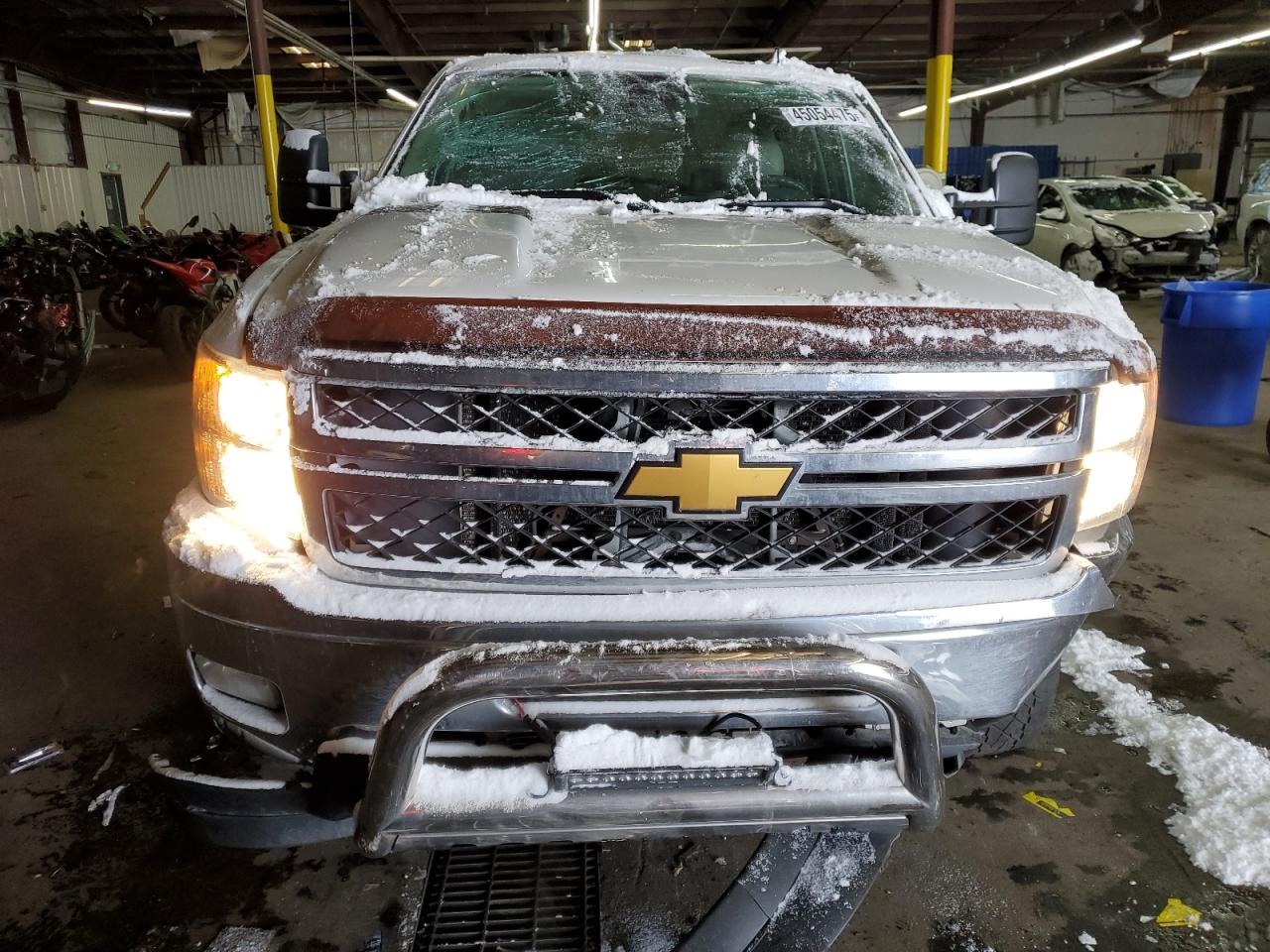 2013 Chevrolet Silverado VIN 1GC1KYEG7DF209323 Copart auction photo, front end damage thumbnail 5