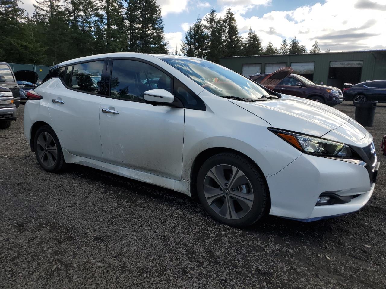 2020 Nissan Leaf VIN 1N4BZ1DPXLC300388 Copart auction photo, top/roof / rear end damage thumbnail 4