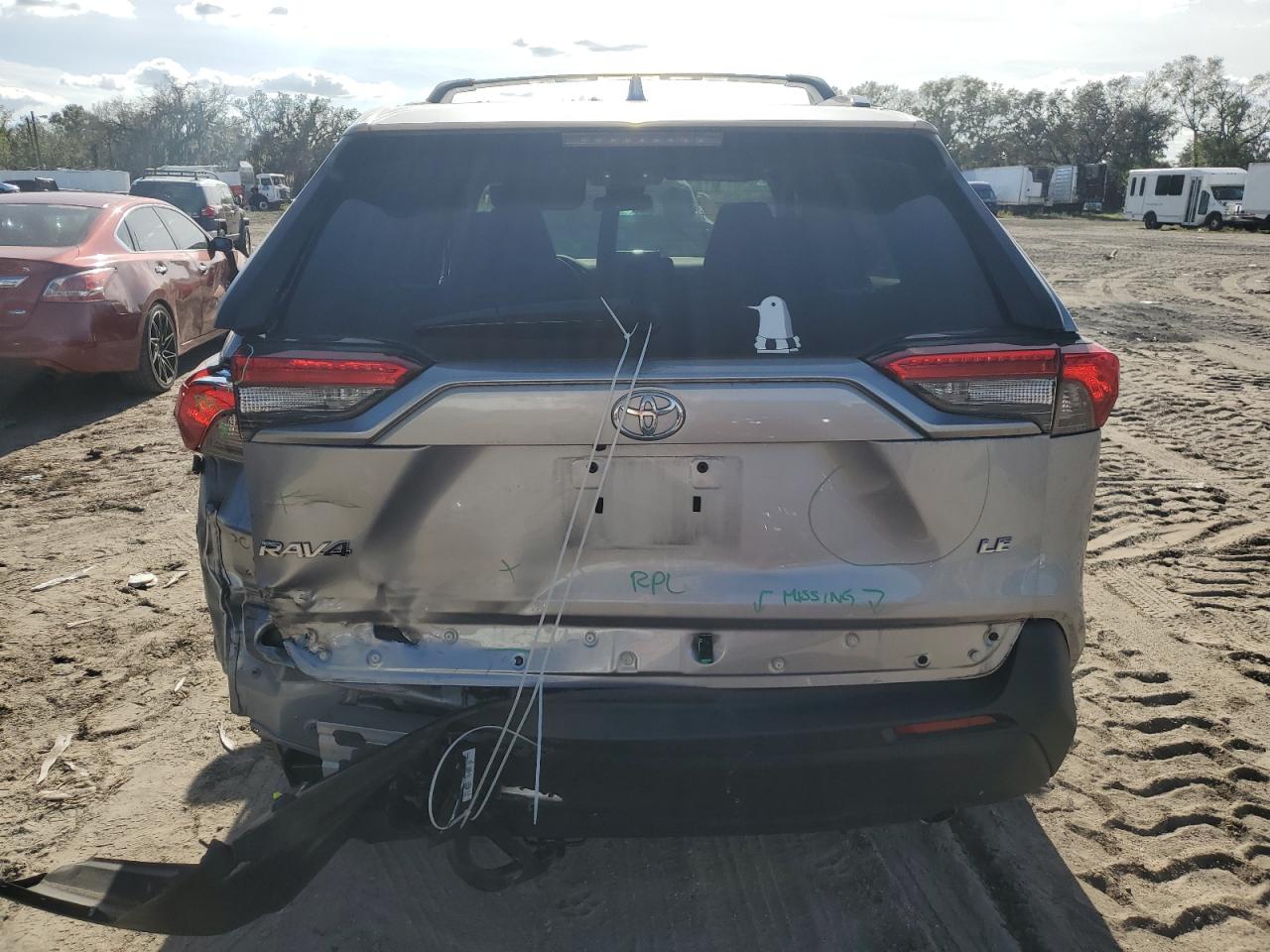 2021 Toyota RAV 4 VIN 2T3H1RFVXMC154970 Copart auction photo, rear end damage thumbnail 6