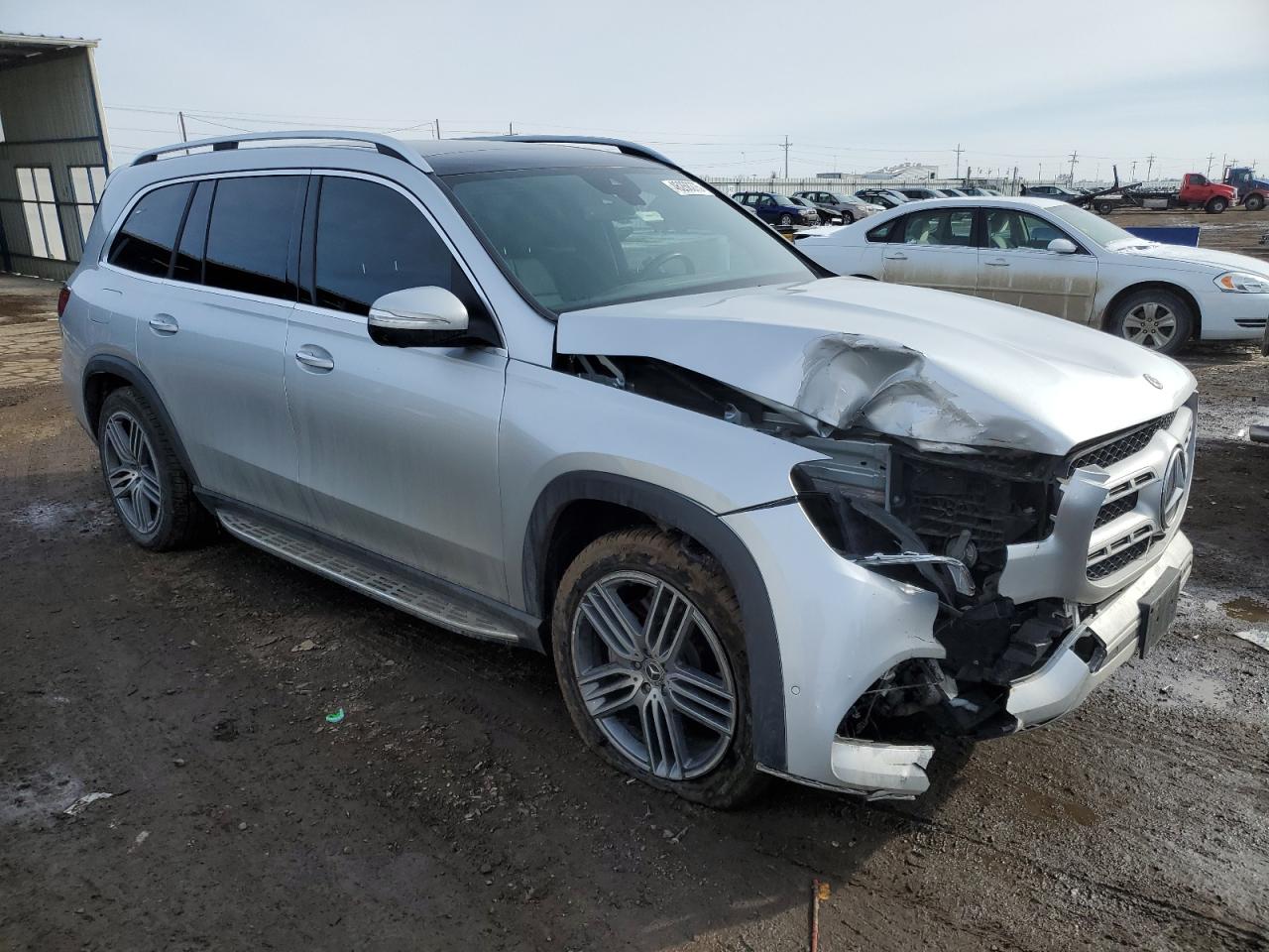 2020 Mercedes-Benz GLS-klasse VIN 4JGFF5KE5LA226009 Copart auction photo, front end / side damage thumbnail 4