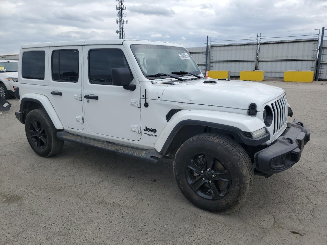 2020 Jeep Wrangler VIN 1C4HJXEN6LW254035 Copart auction photo, side damage thumbnail 4
