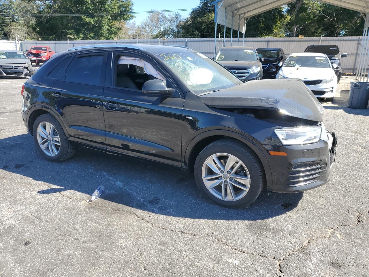 2018 Audi Q3 VIN WA1BCCFS7JR004600 Copart auction photo, front end damage thumbnail 4