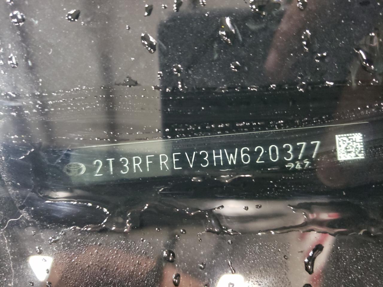 2017 Toyota RAV 4 VIN 2T3RFREV3HW620377 Copart auction photo, side / front end damage thumbnail 12