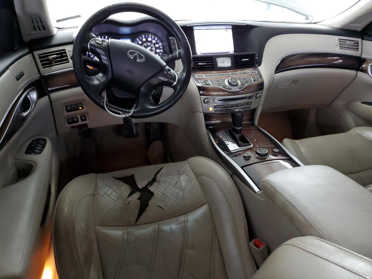 2012 Infiniti M VIN JN1BY1AR5CM396009 Copart auction photo, water/flood damage thumbnail 8