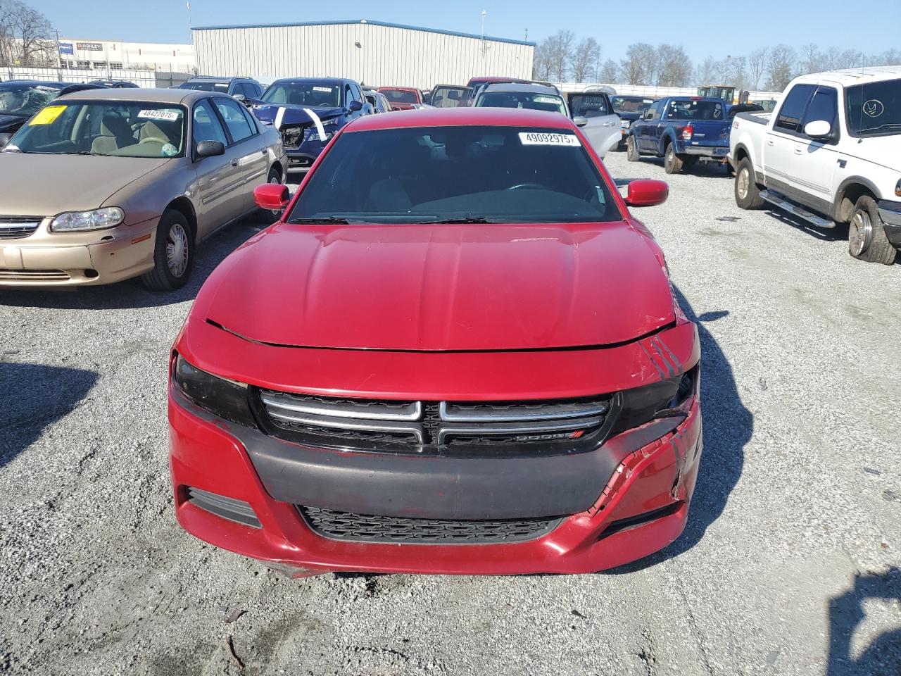 2016 Dodge Charger VIN 2C3CDXBG2GH174621 Copart auction photo, front end / side damage thumbnail 5