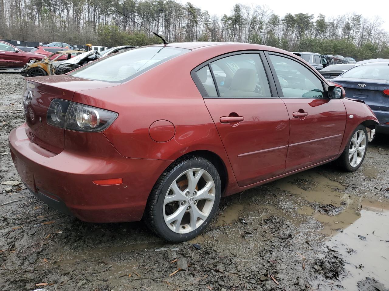 2009 Mazda 3 VIN JM1BK32F591189645 Copart auction photo, front end / undercarriage damage thumbnail 3