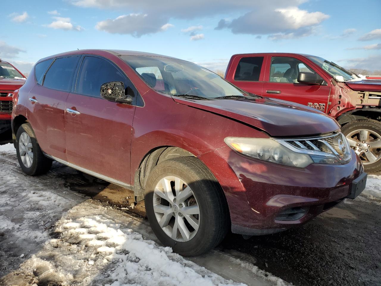 2011 Nissan Murano VIN JN8AZ1MW1BW153537 Copart auction photo, side damage thumbnail 4