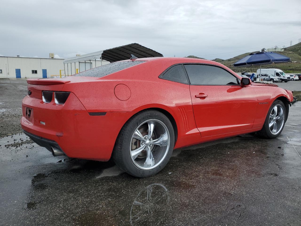 2012 Chevrolet Camaro VIN 2G1FC1E31C9174303 Copart auction photo, front end / side damage thumbnail 3