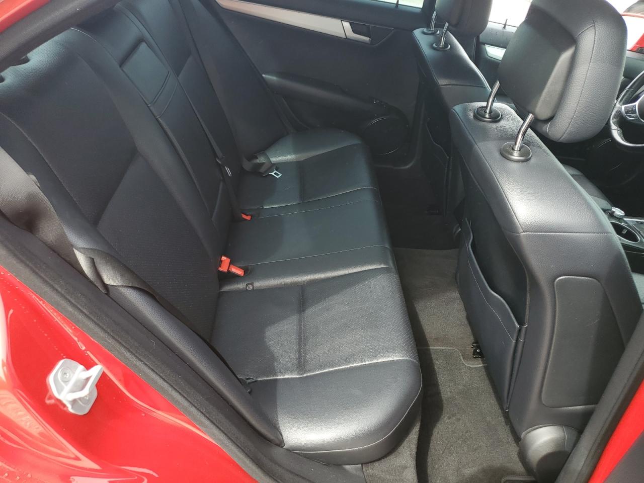 2013 Mercedes-Benz C-klasse VIN WDDGF4HBXDA784722 Copart auction photo, front end / rear end damage thumbnail 10