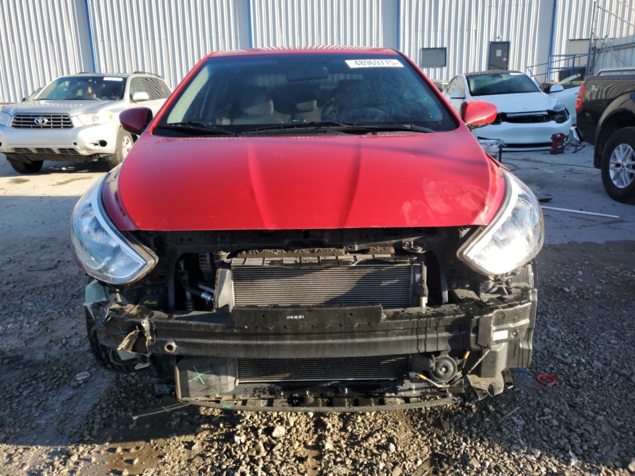 2016 Hyundai Accent VIN KMHCT4AE5GU154630 Copart auction photo, front end damage thumbnail 5