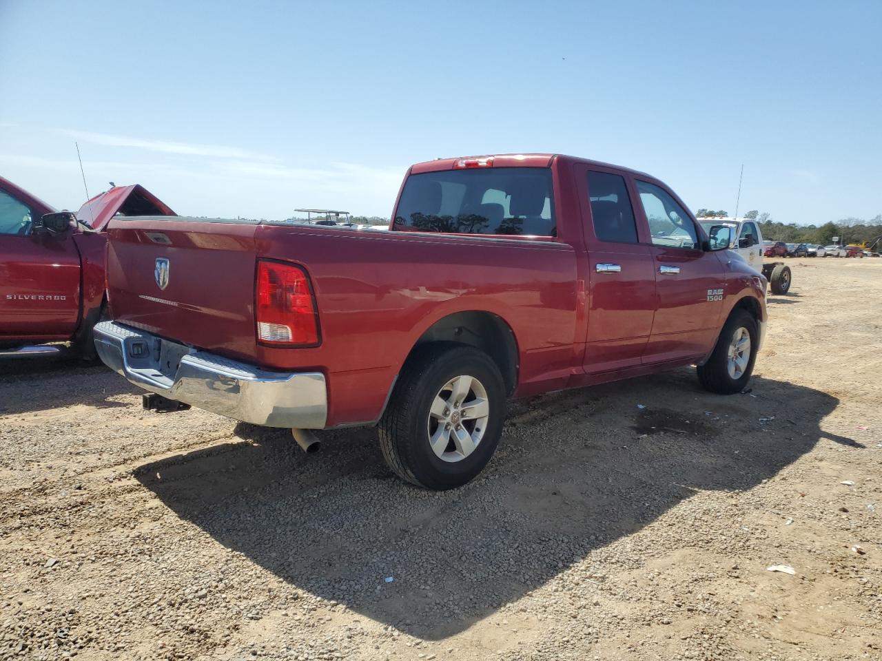 2013 RAM 1500 VIN 1C6RR6FG6DS594471 Copart auction photo, front end / side damage thumbnail 3