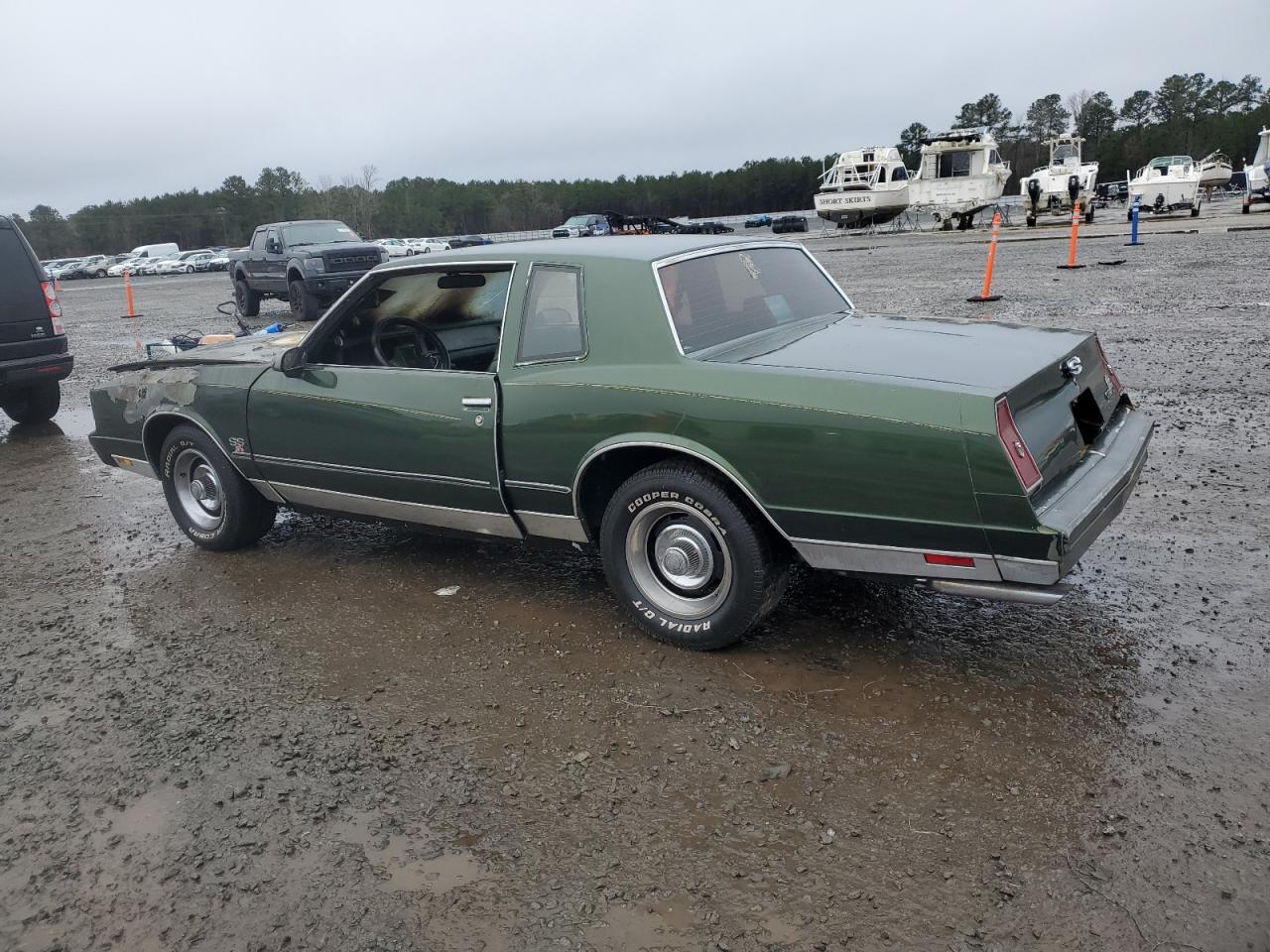 1986 Chevrolet Monte Carlo VIN 1G1GZ37H7GR135847 Copart auction photo, burn - engine damage thumbnail 2