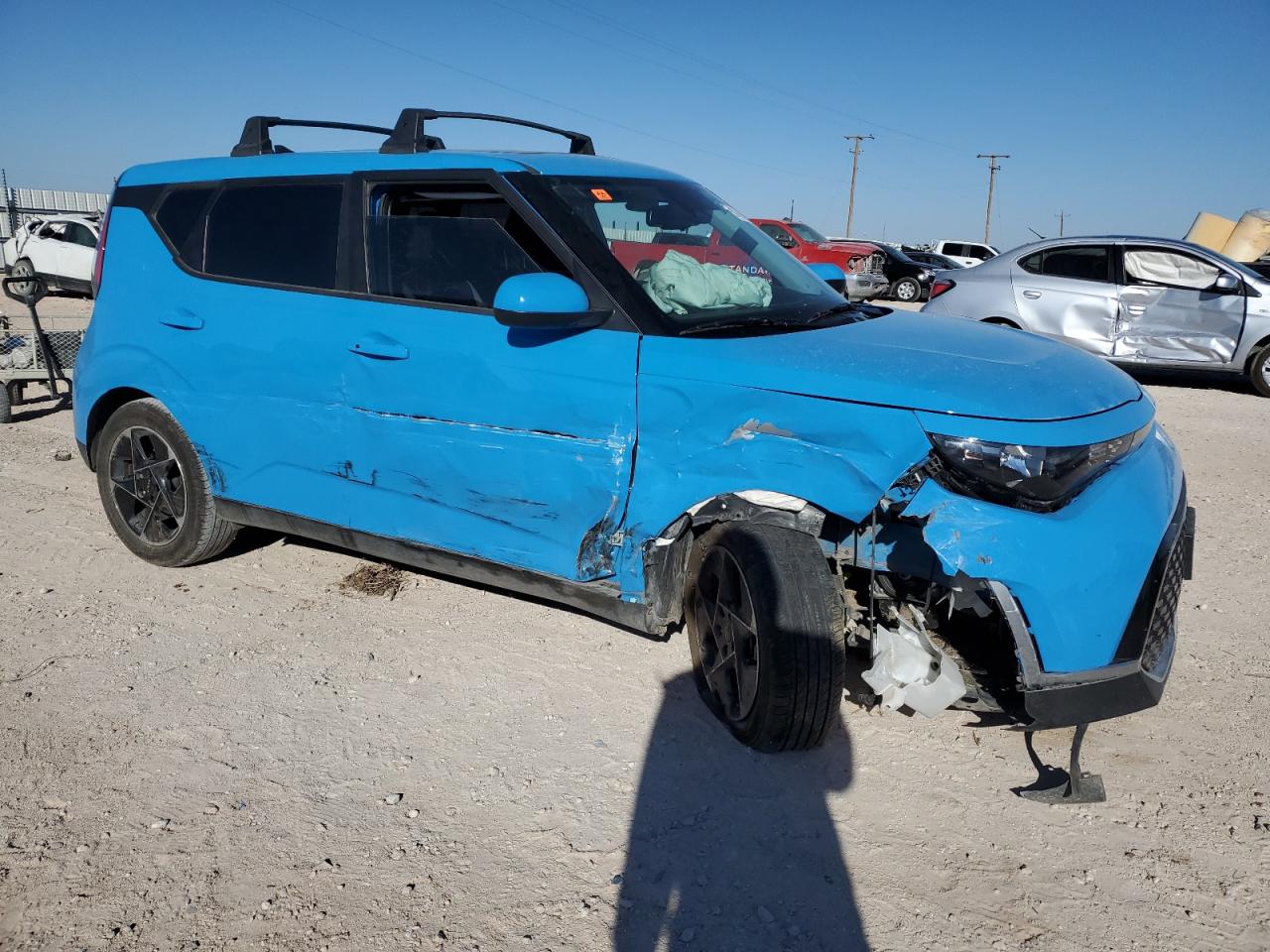 2023 KIA Soul VIN KNDJ33AU5P7211890 Copart auction photo, all over damage thumbnail 4