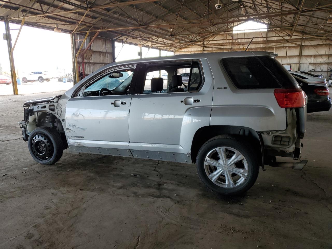 2017 GMC Terrain VIN 2GKALMEK6H6200983 Copart auction photo, undercarriage / all over damage thumbnail 2
