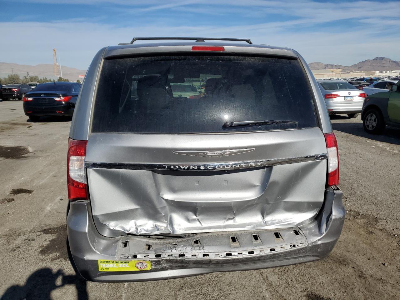 2015 Chrysler Town & Country VIN 2C4RC1BGXFR538878 Copart auction photo, rear end damage thumbnail 6