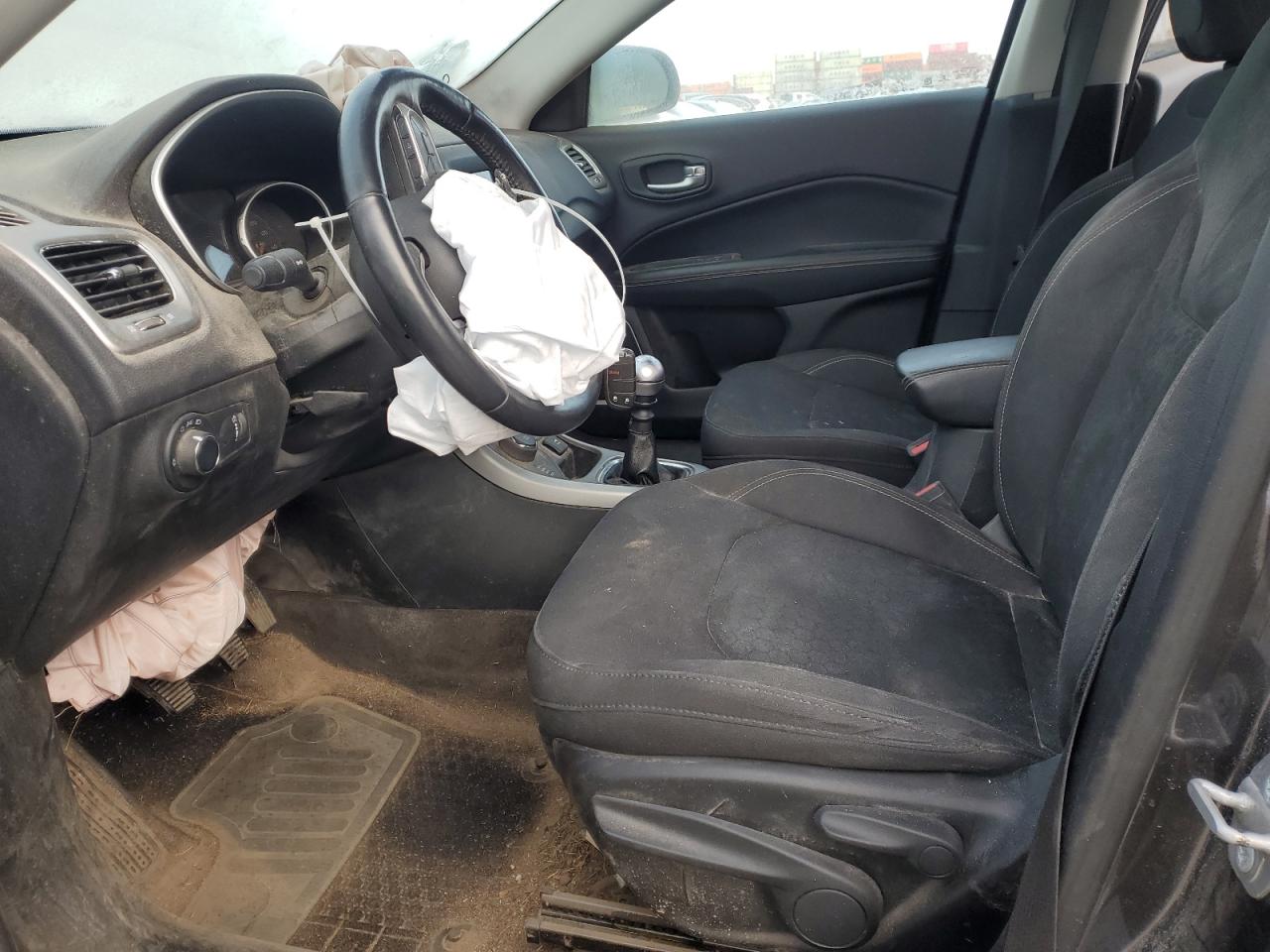 2018 Jeep Compass VIN 3C4NJDAB4JT146139 Copart auction photo, front end / side damage thumbnail 7