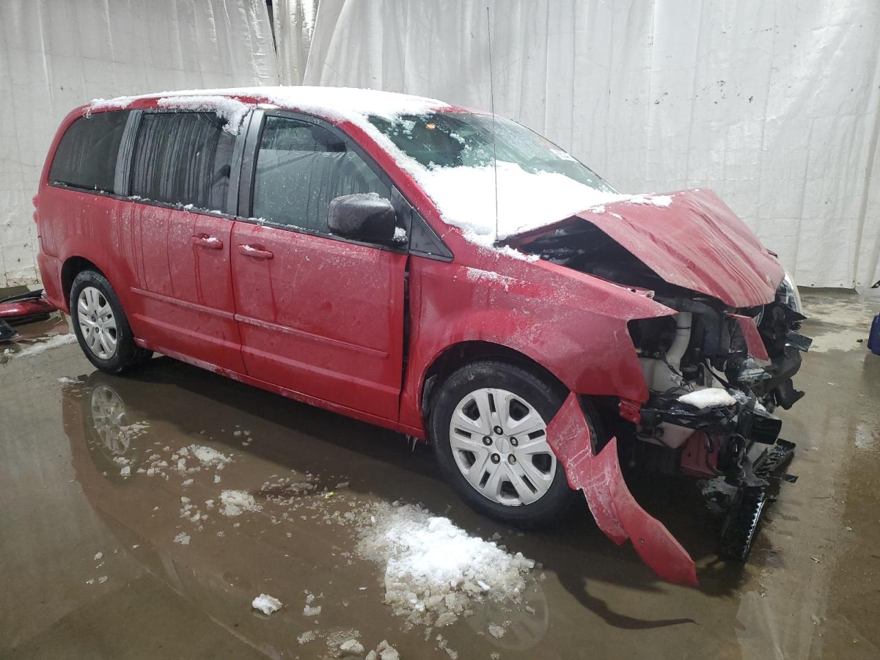 2014 Dodge Caravan VIN 2C4RDGBG3ER233298 Copart auction photo, front end damage thumbnail 4
