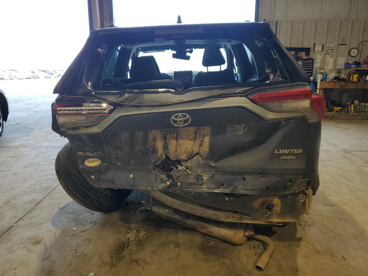2021 Toyota RAV 4 VIN 2T3N1RFV0MC143317 Copart auction photo, rear end / side damage thumbnail 6