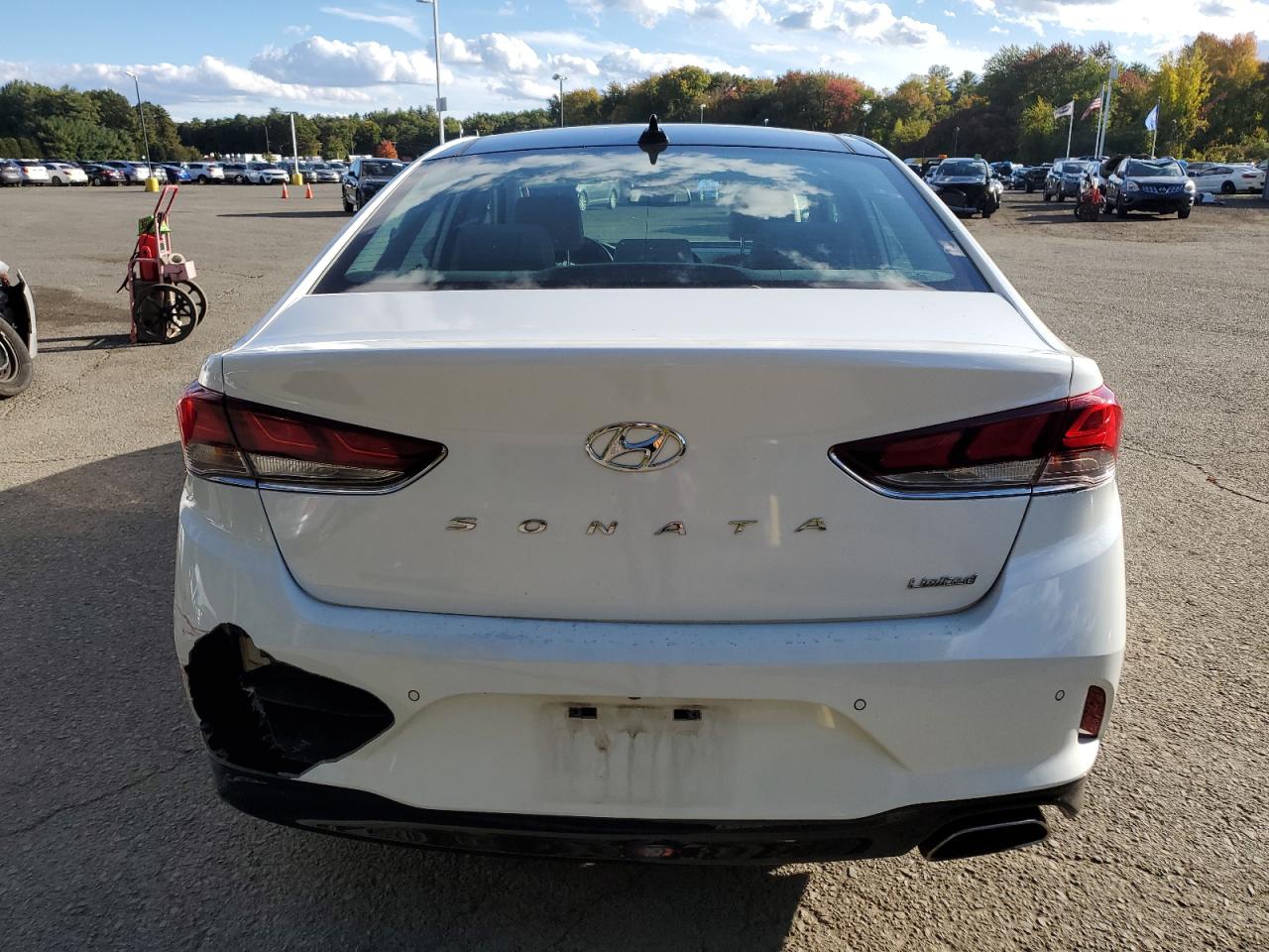 2019 Hyundai Sonata VIN 5NPE34AF9KH732768 Copart auction photo, front end / side damage thumbnail 6