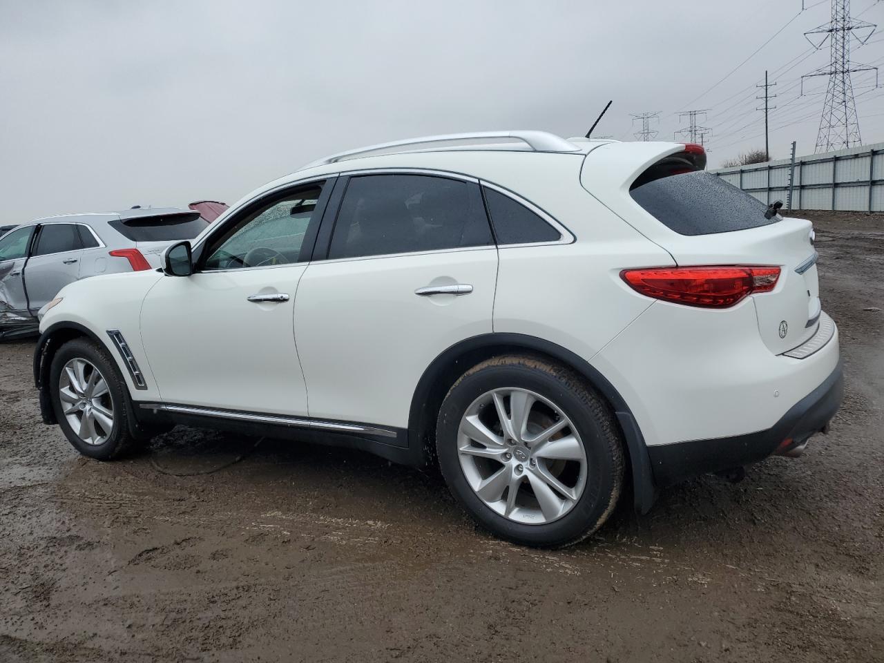 2013 Infiniti FX VIN JN8CS1MW9DM174793 Copart auction photo, front end damage thumbnail 2