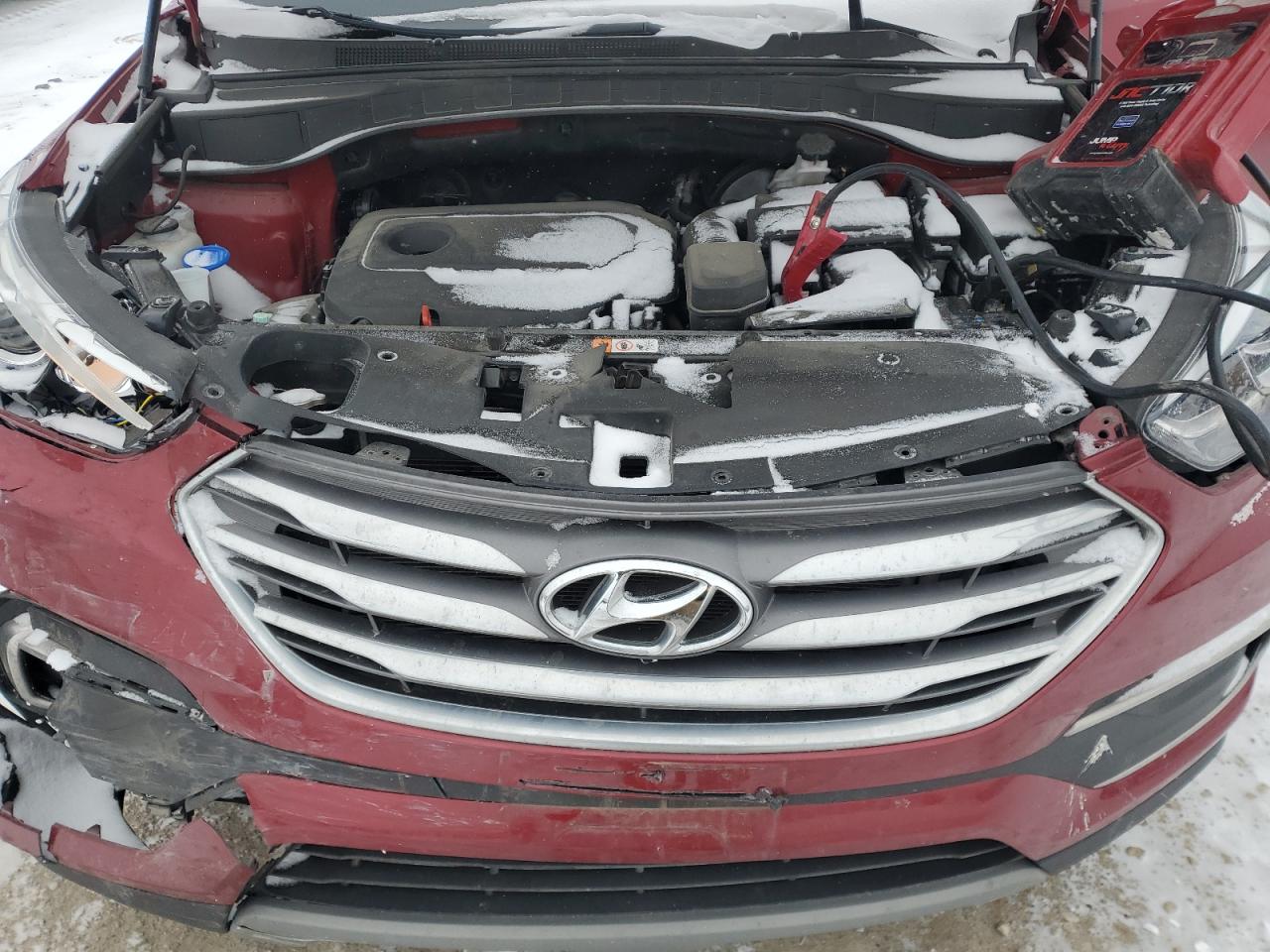 2018 Hyundai Santa Fe VIN 5XYZTDLB0JG547428 Copart auction photo, front end damage thumbnail 12