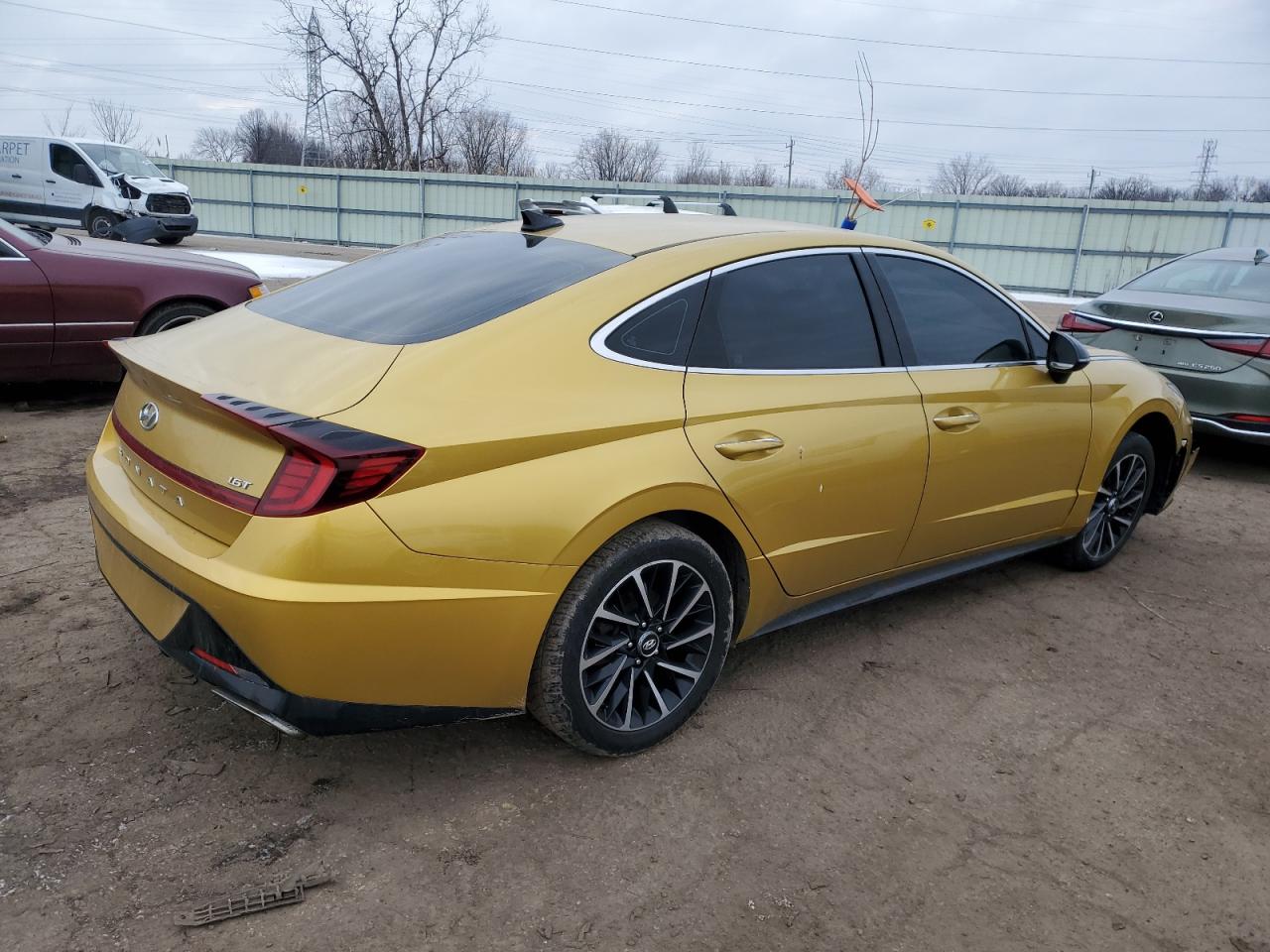 2020 Hyundai Sonata VIN 5NPEJ4J23LH010507 Copart auction photo, front end damage thumbnail 3