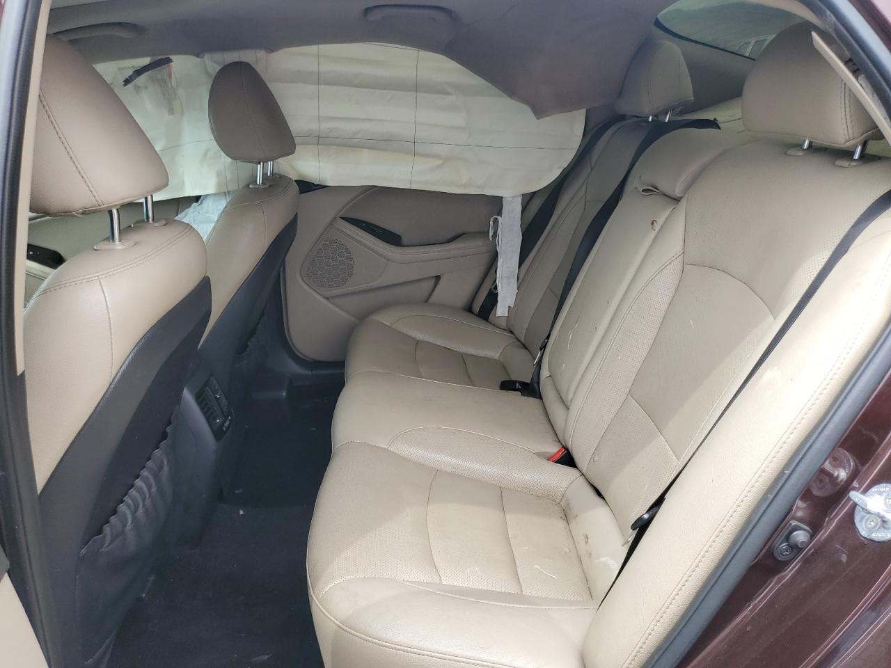 2015 KIA Optima VIN 5XXGN4A75FG439205 Copart auction photo, side / front end damage thumbnail 11