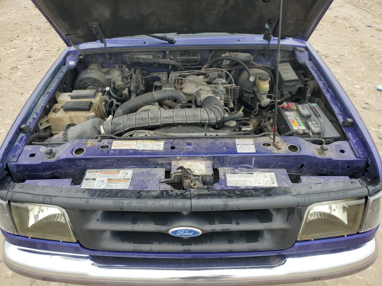 1995 Ford Ranger VIN 1FTCR10U1STA12087 Copart auction photo, side / rear end damage thumbnail 12
