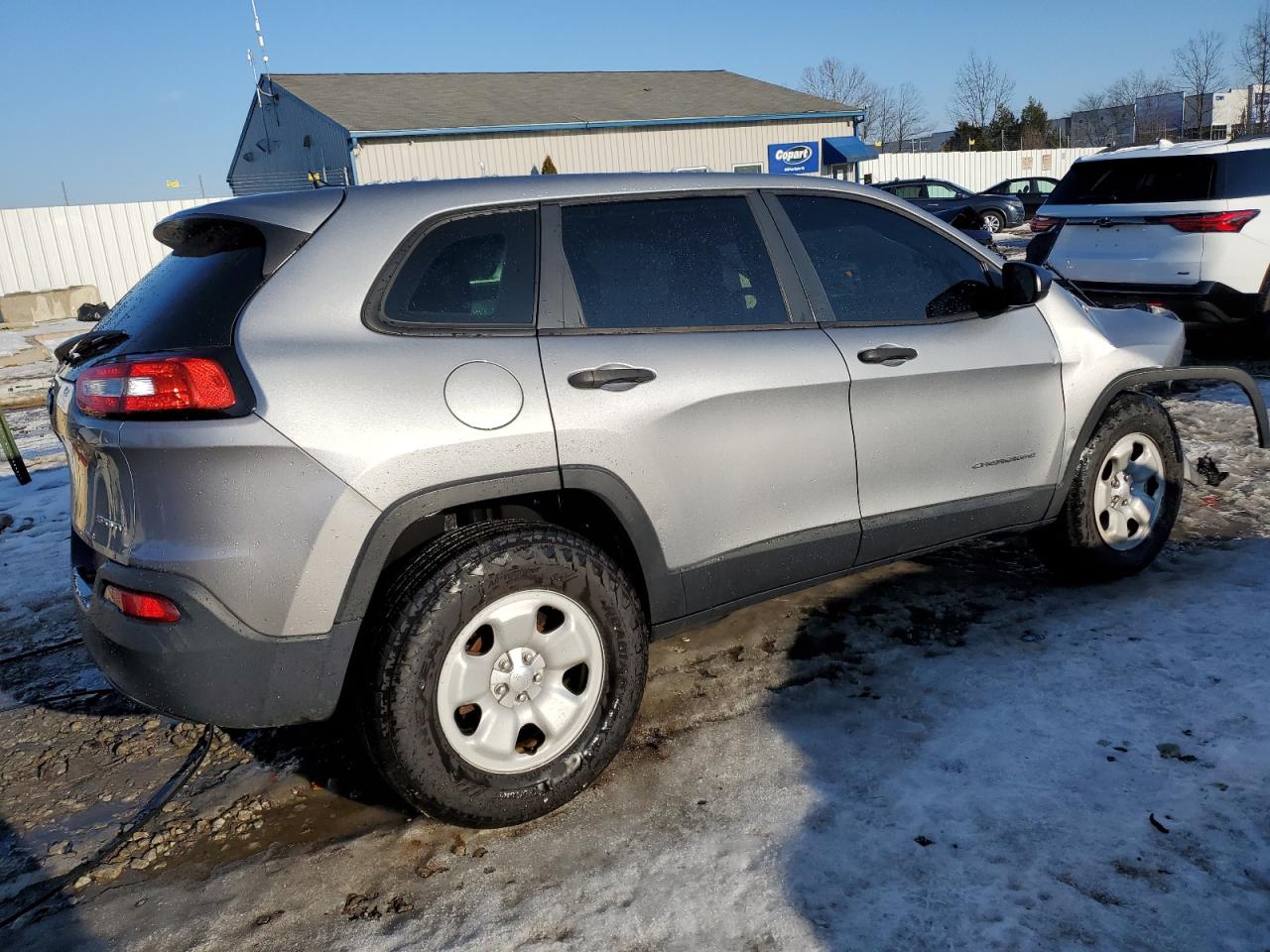 2014 Jeep Grand Cherokee VIN 1C4PJLAB1EW167243 Copart auction photo, front end / burn - engine damage thumbnail 3
