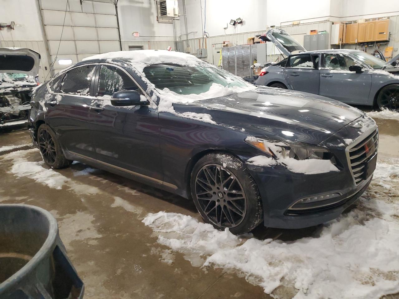 2015 Hyundai Genesis VIN KMHGN4JF0FU068211 Copart auction photo, rear end damage thumbnail 4