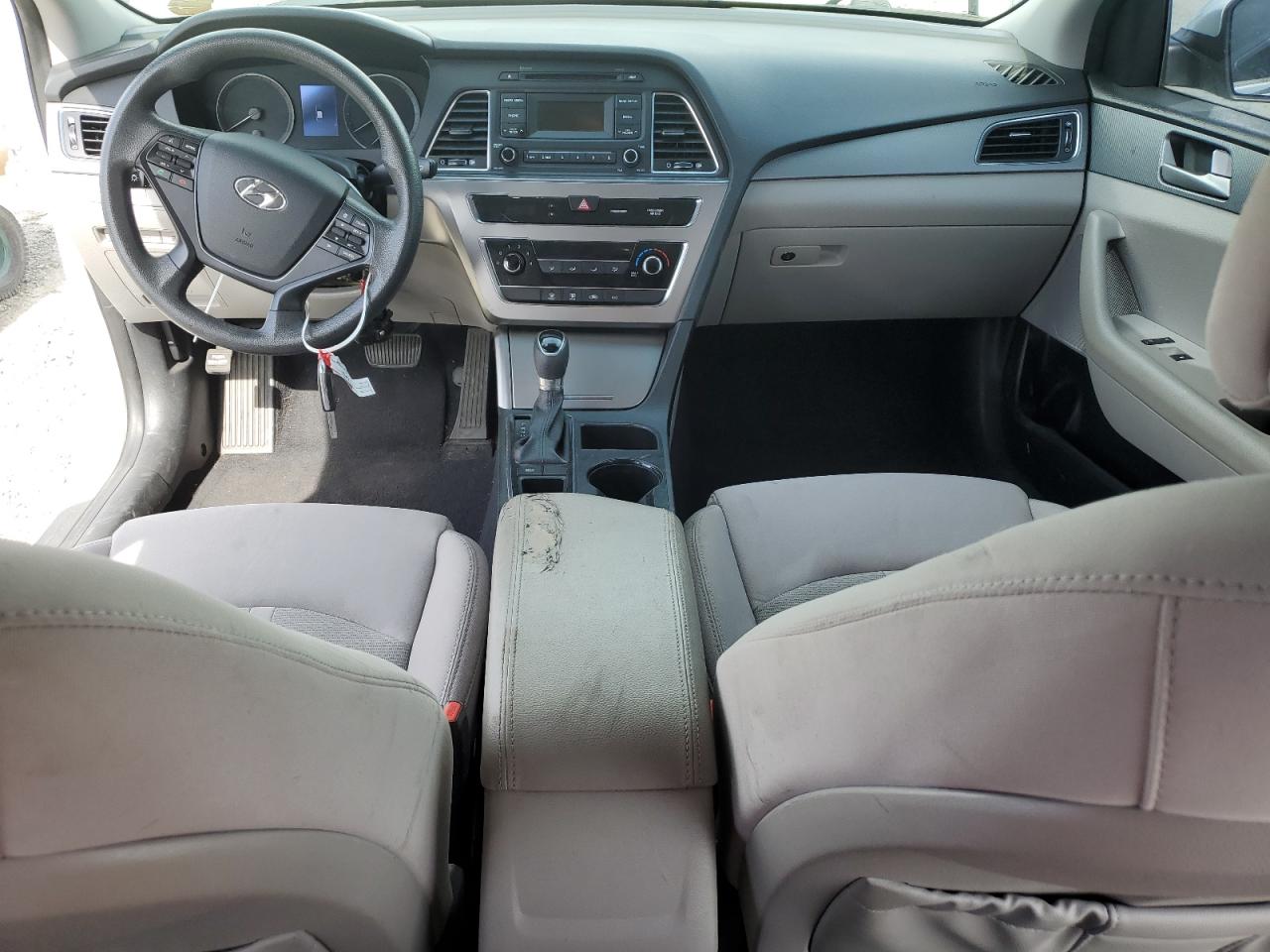 2017 Hyundai Sonata VIN 5NPE24AF1HH557346 Copart auction photo, front end / side damage thumbnail 8