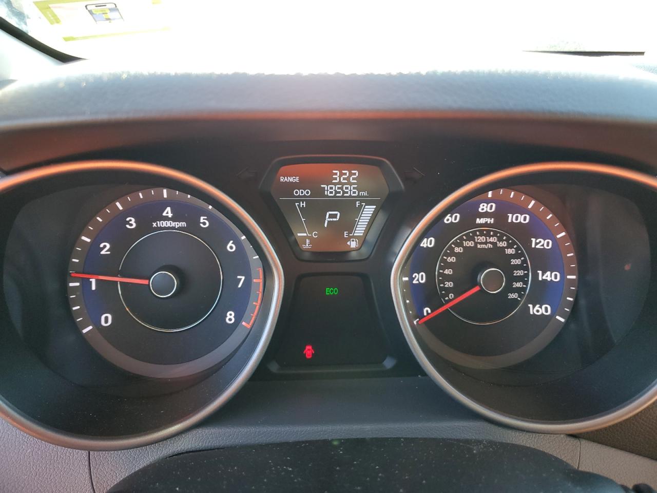 2013 Hyundai Elantra VIN 5NPDH4AE1DH418619 Copart auction photo, front end / minor dent/scratches damage thumbnail 9
