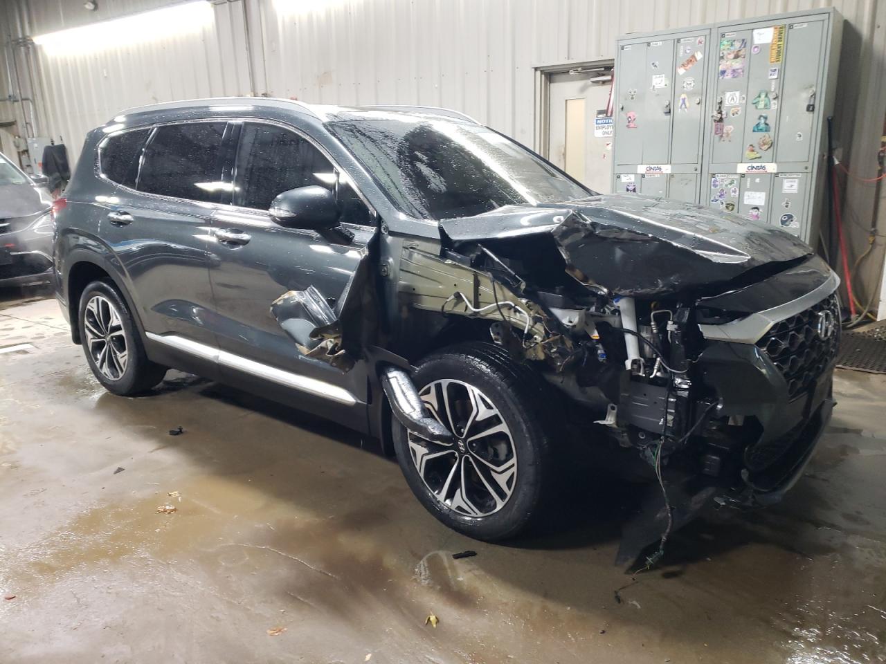 2020 Hyundai Santa Fe VIN 5NMS3CAA0LH152308 Copart auction photo, front end damage thumbnail 4