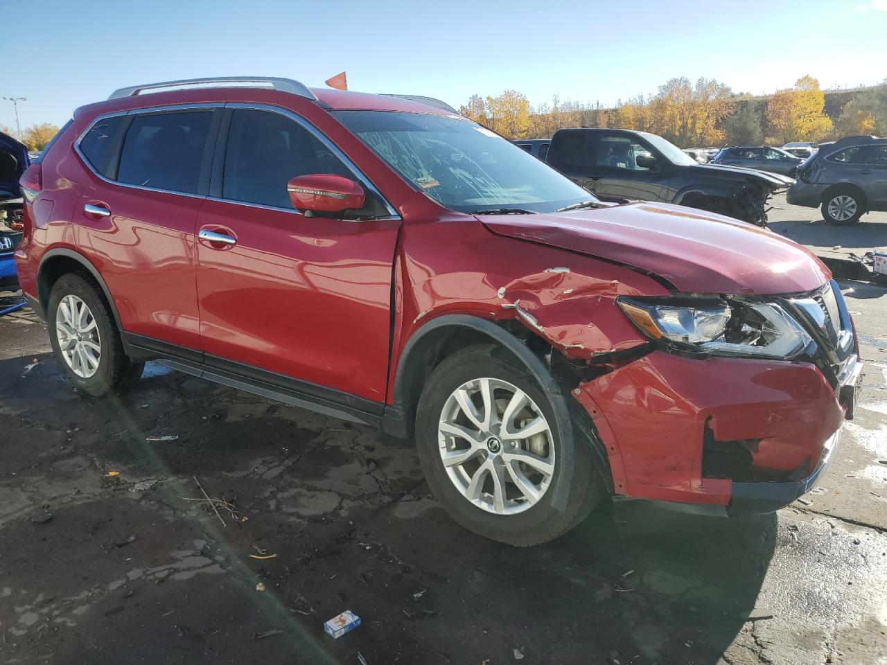 2017 Nissan Rogue VIN JN8AT2MV0HW284630 Copart auction photo, front end / rear end damage thumbnail 4