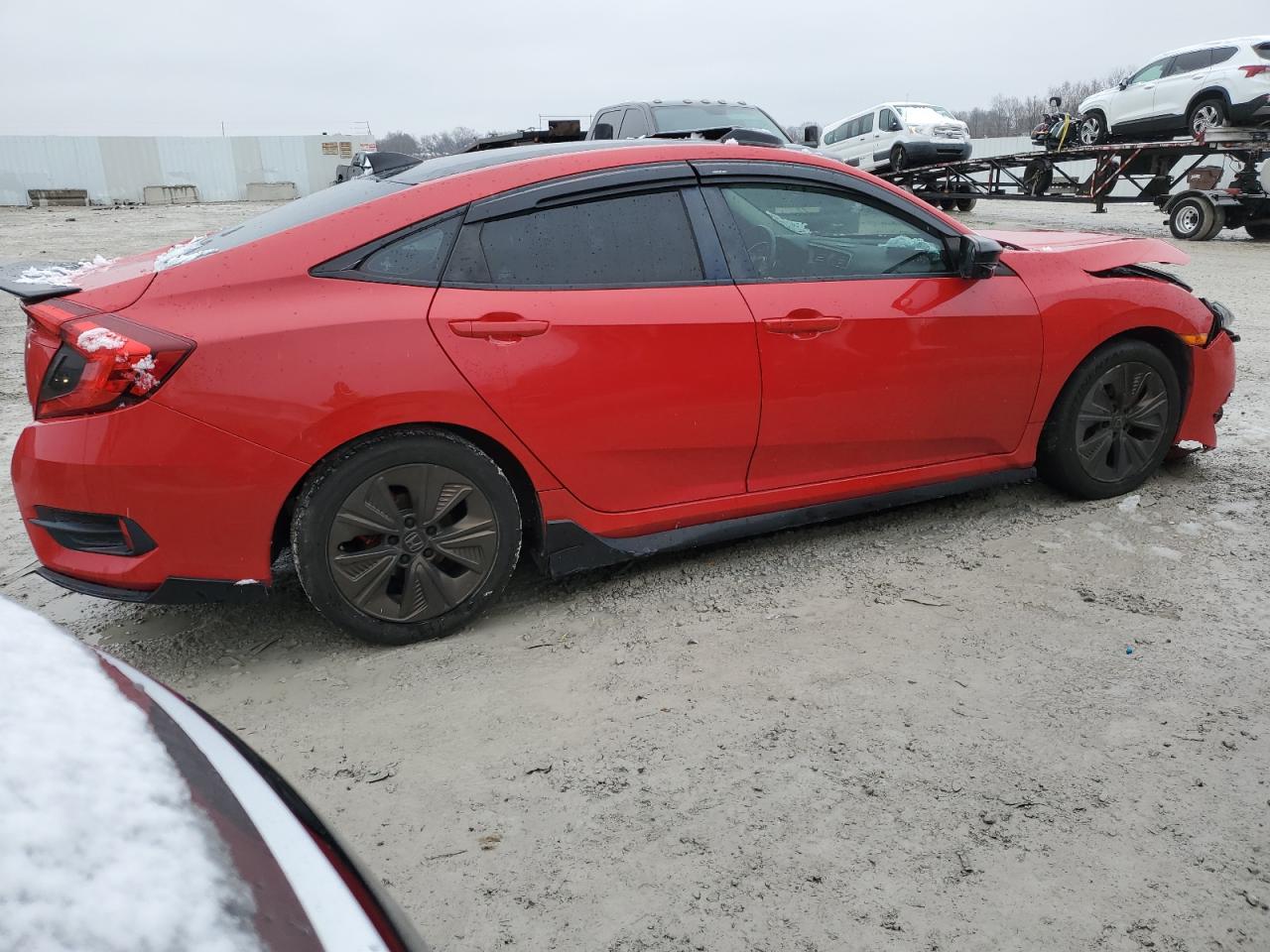 2018 Honda Civic VIN 2HGFC1F38JH644627 Copart auction photo, front end damage thumbnail 3